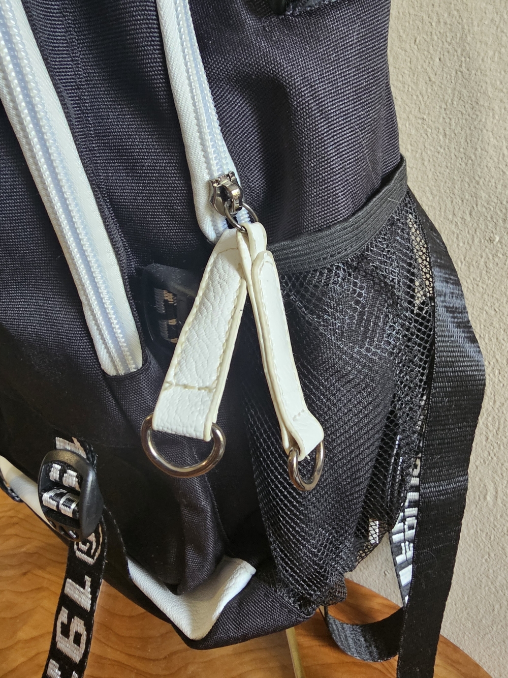 Harry Potter Inspired Black Graphic Zip Front Backpack with White Trim - Picture 7 of 11